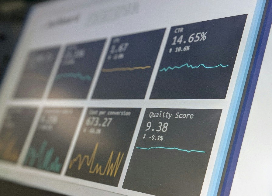 Analytics dashboard showing quality score and performance metrics, representing the advantages of healthcare software development in Kuwait