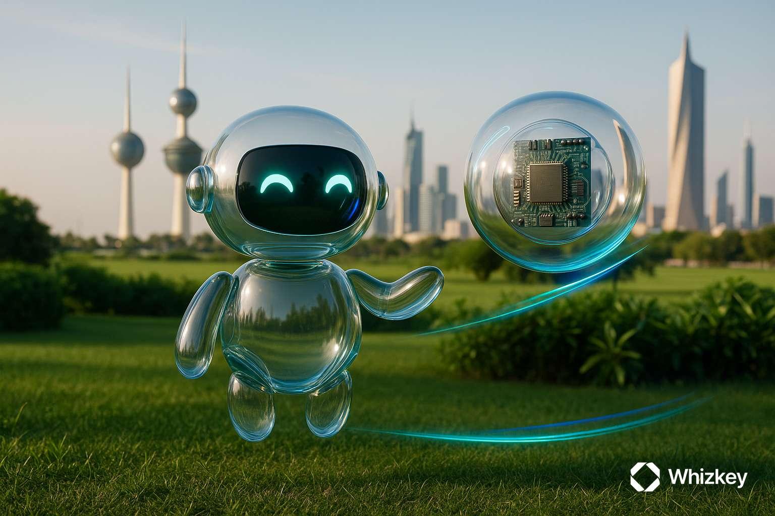 AI chatbot with agentic AI symbolizing agentic AI showing collaboration of bleeding edge tech for chatbot development in Kuwait
