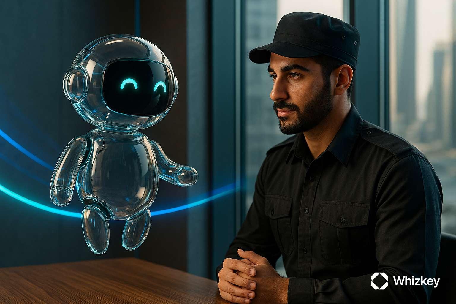 AI chatbot interacting with Kuwaiti police officer to support cross-sector collaboration