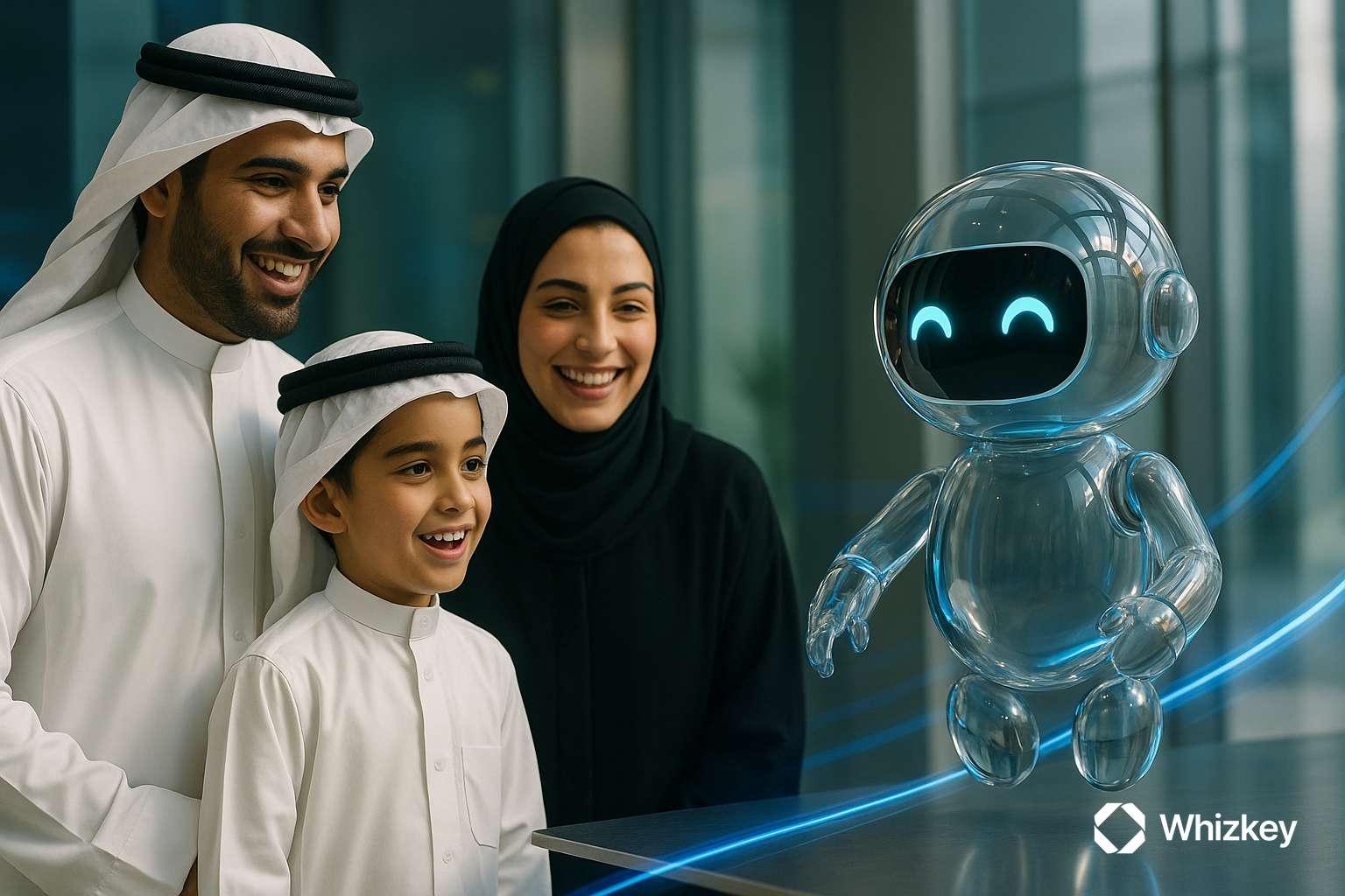 AI chatbot interacting with a Kuwaiti family to demonstrate emotionally intelligent governance
