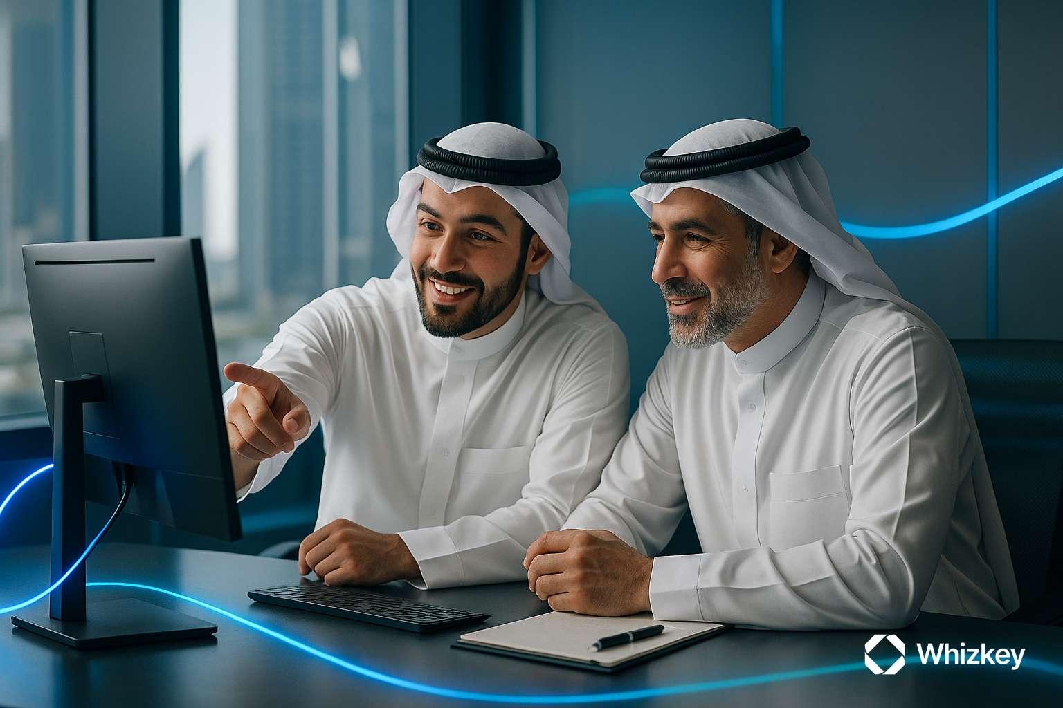 Kuwaiti team collaborating on scalable software development for digital transformation
