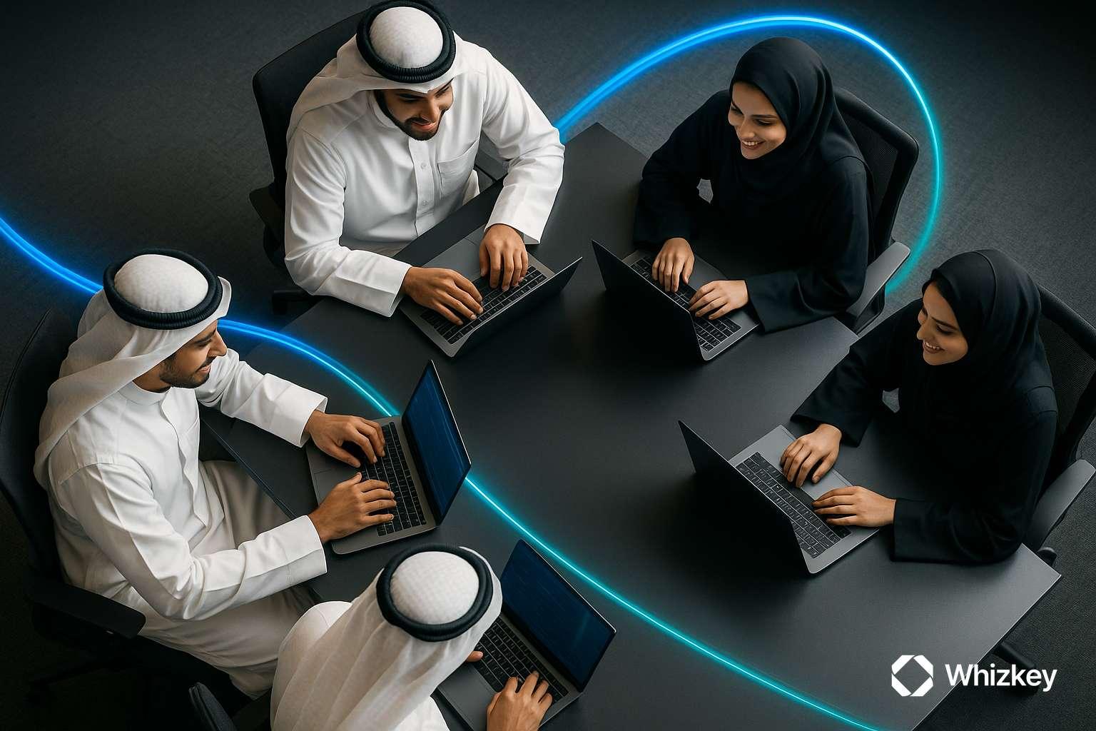 Kuwaiti professionals collaborating on scalable software development for business value