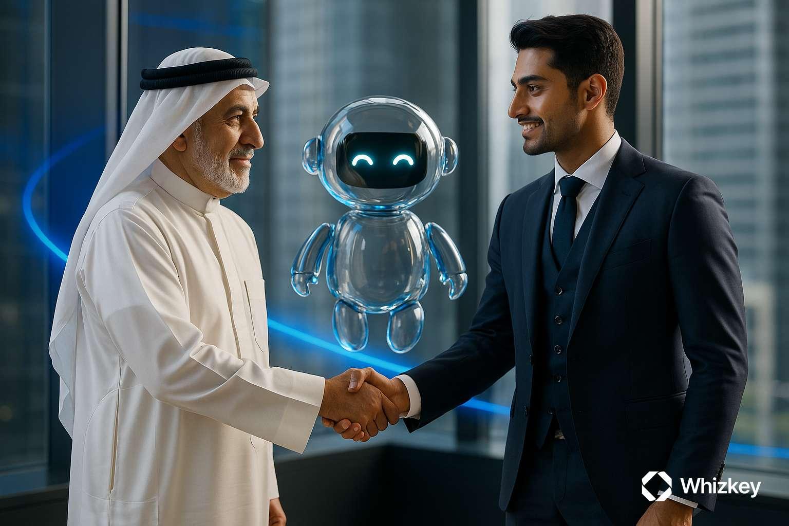AI chatbot overseeing telecom governance handshake in Kuwait