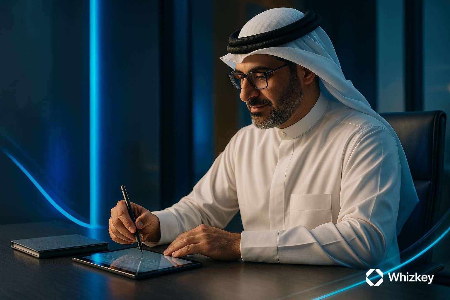Kuwaiti auditor conducting AI audit and continuous learning checks