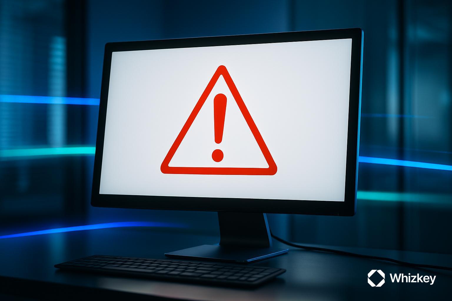 Red warning alert signaling common AI development pitfalls
