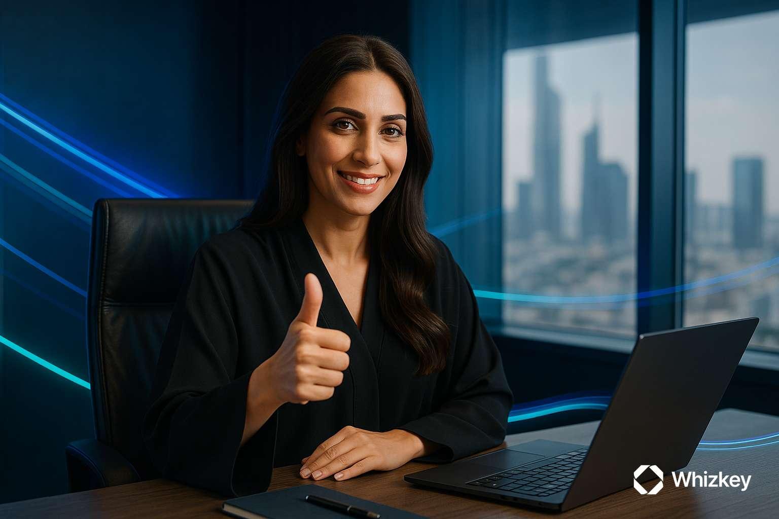 Kuwaiti executive showcasing confidence in digital transformation ROI