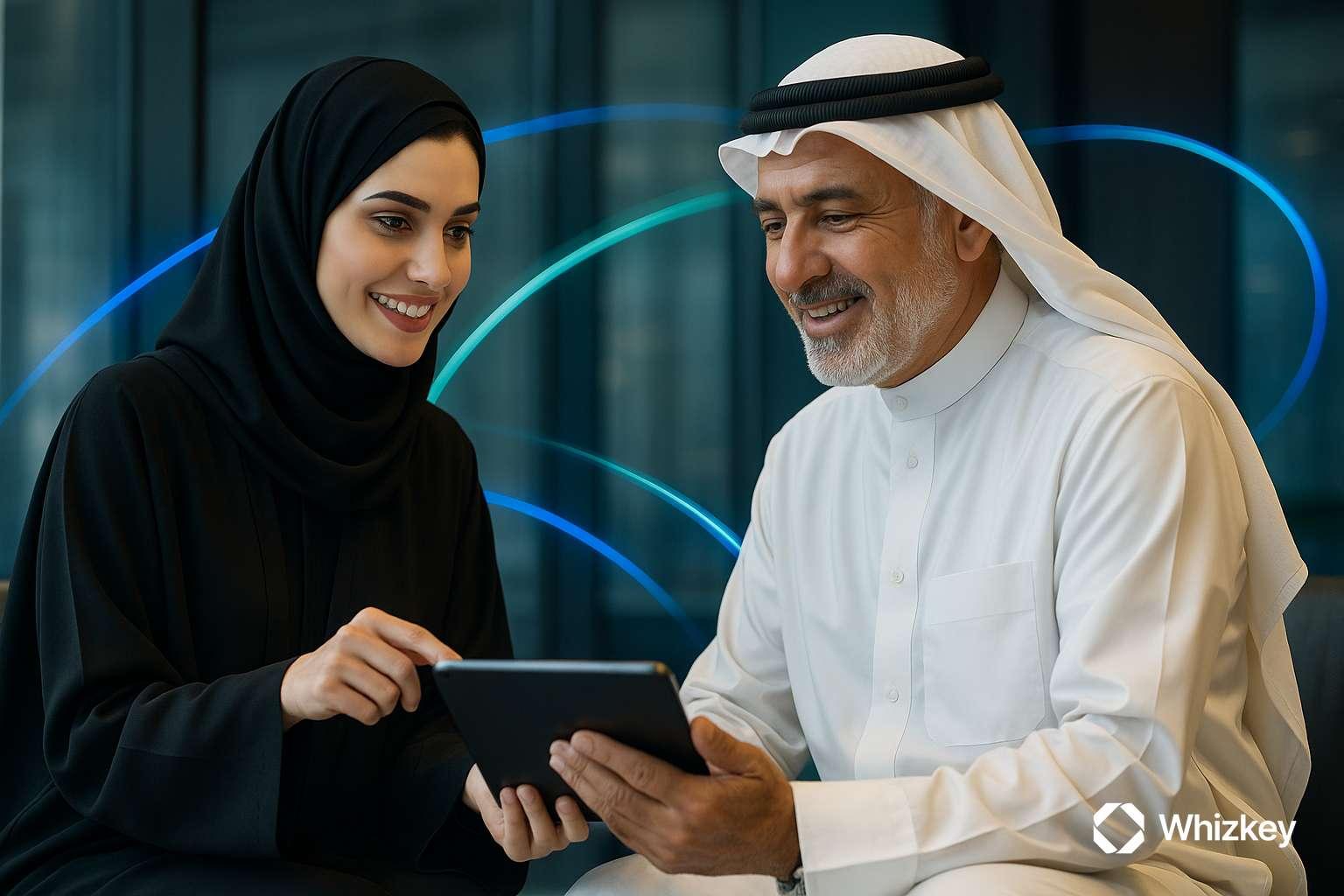 Kuwaiti professional building trust through digital transformation engagement