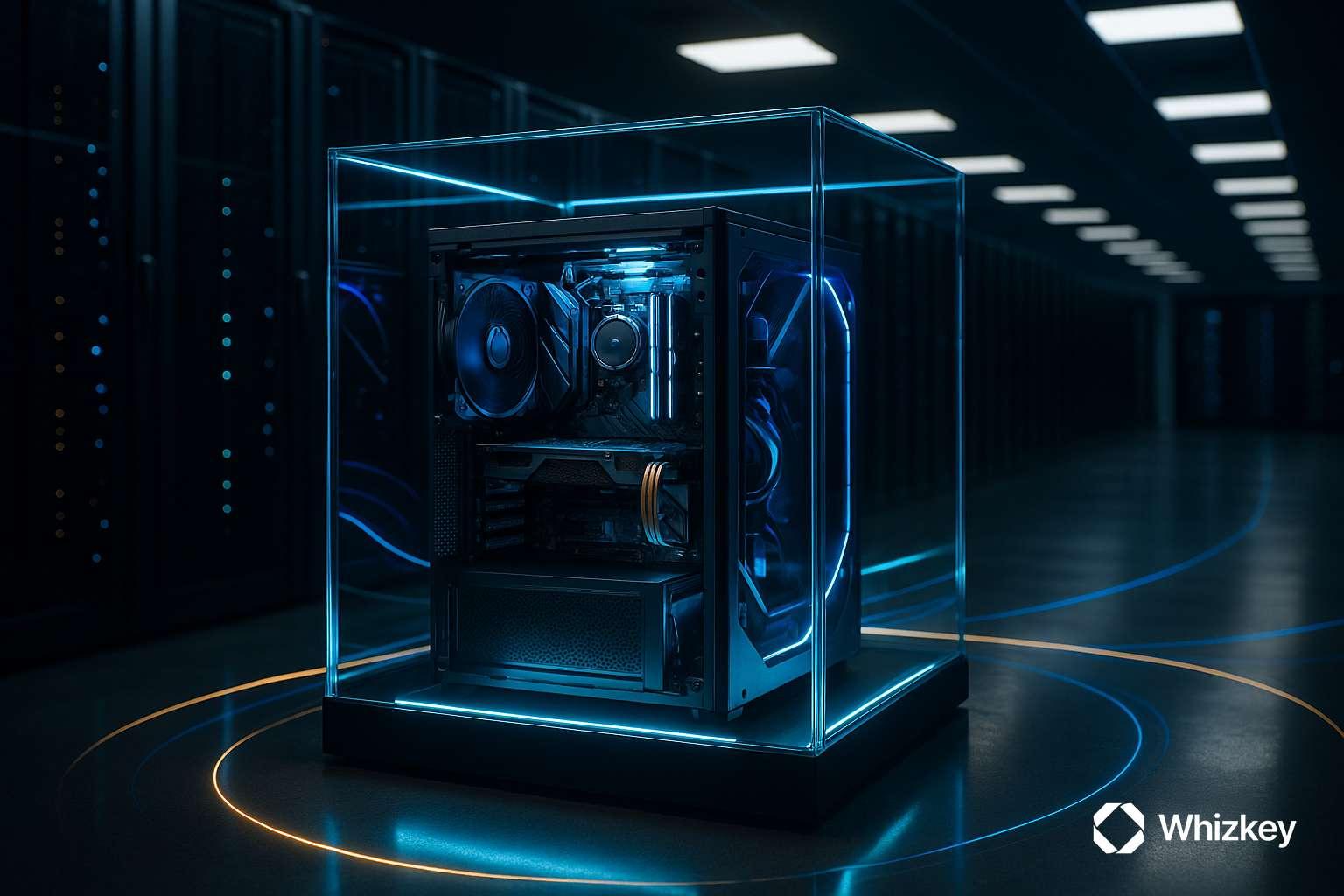 High-performance AI server powering generative AI and content synthesis in Kuwait